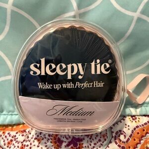 Sleepy Tie hair protector- Medium Black